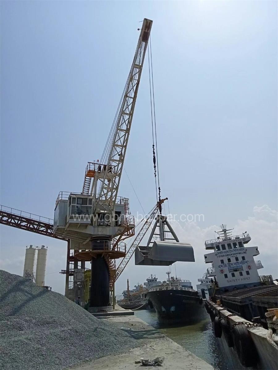 GBM 10T small jetty crane-2