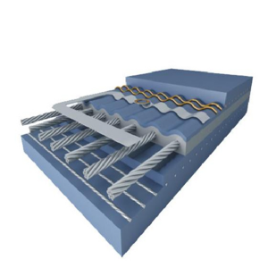 Tear-proof steel cord conveyor belt